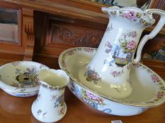 Victorian washbowl with original matching set.