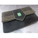 Dunhill boxed suede and needle point cigarette case (cigarettes still in Players Medium Cut) with