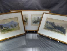 C.J Smith - Three watercolours all signed in pencil to lower right, framed and glazed. c.1875. To