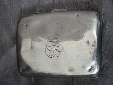 Silver cigarette case hallmarked Birmingham 1929 by Deakin Francis Ltd