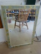 Pilkington Glass mirror with label verso