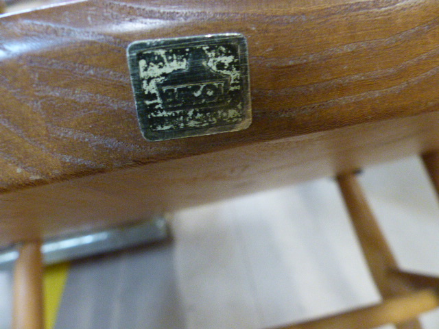 A set of four retro very rare Ercol 493 Windsor Carver Chairs. Only in production for three years - Image 6 of 8