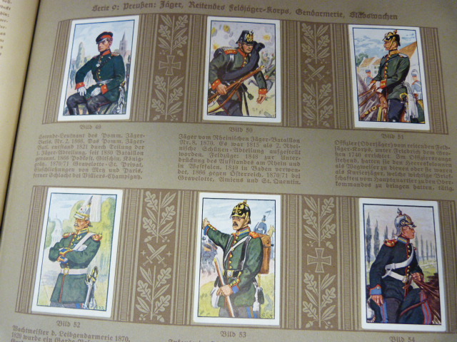 German cigarette card Collector Album with complete set of Stamps 'Deutsche Uniformen' (Album III) - Image 7 of 9