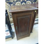 Oak pot cupboard with beaded decoration