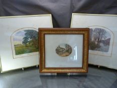 Three coloured etchings by Stephen Whittle. All signed to corners to include 'Rookery Farm, Winter