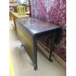 Antique mahogany drop leaf table