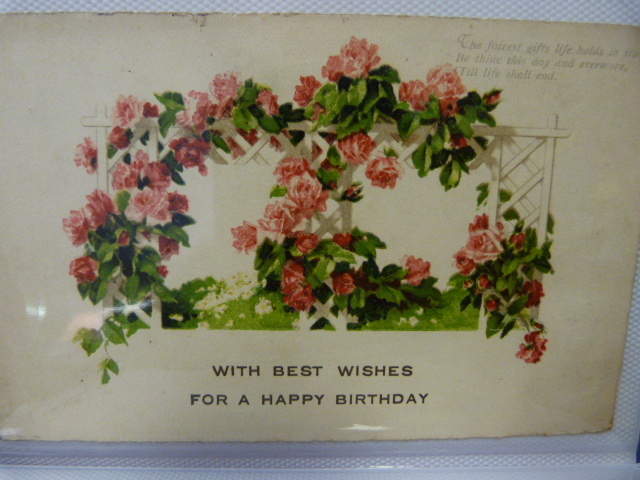 Collection of approx 40 Victorian birthday cards - Image 38 of 39