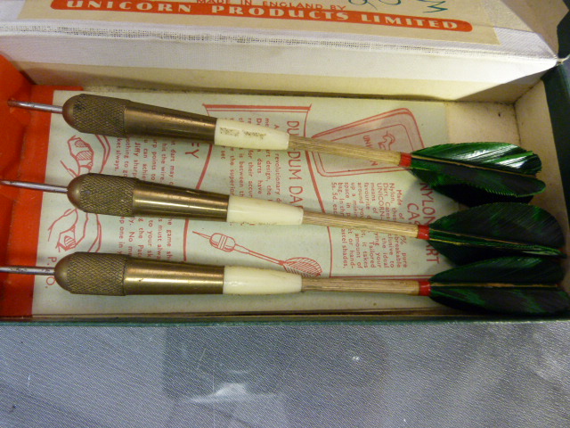 Two boxed set of early darts by 'Kwiz and Unicorn - Image 3 of 5