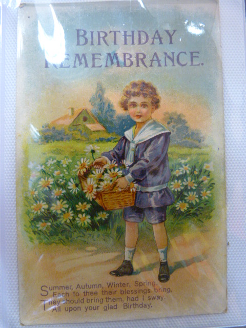 Collection of approx 40 Victorian birthday cards - Image 2 of 39