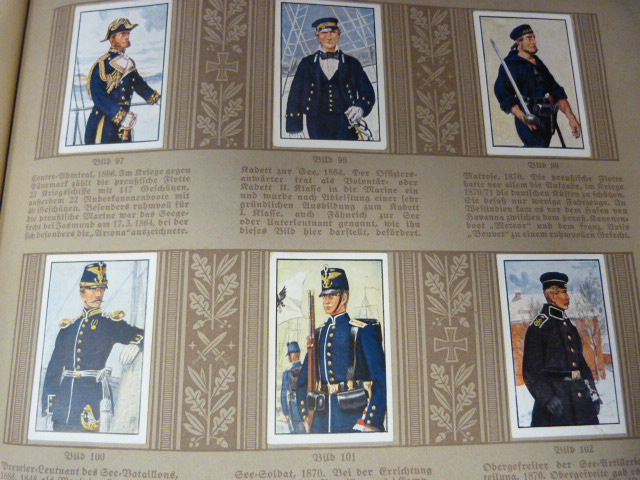 German cigarette card Collector Album with complete set of Stamps 'Deutsche Uniformen' (Album III) - Image 4 of 9