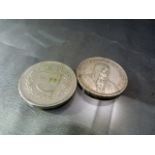 Coins - Two 5 Swiss Francs 1932 and 1968