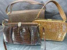 Three vintage handbags to include a Riviera Bag (made in England), a Corbeau handbag that converts