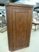 Victorian Pitch Pine corner cupboard - Key in office