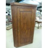 Victorian Pitch Pine corner cupboard - Key in office