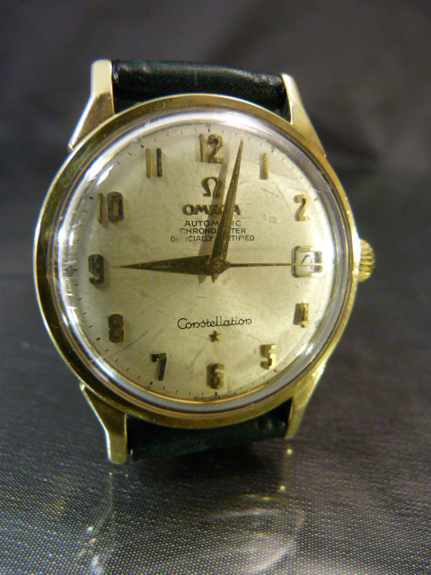 Omega: Gents Gold OMEGA constellation 1967 watch, Caliber 564, with quick date mechanism. 25,225,