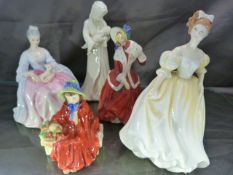 Royal Doulton to include - 2106 Linda, 3173 Natalie, Charlotte 2423, Christmas Morn 1992 and a