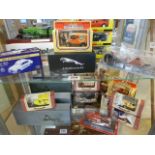 Collection of boxed Die-cast cars to include Eddie Stobart, Days Gone, Jaguar, Great British buses