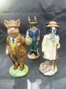 Beswick - English Country Folk (ECF) To include 'Shepherd Sheepdog' ECF 5, Gardner Rabbit ECF 12 and