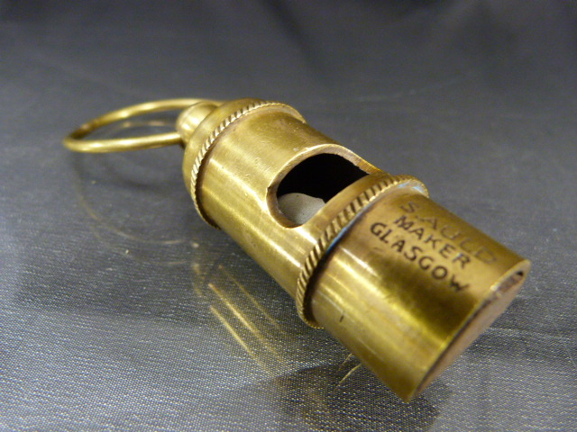 Brass whistle inscribed 'Titanic' - Image 2 of 8