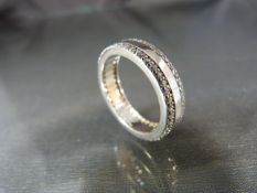Silver and CZ full eternity ring