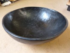 African item - Oversized hand carved wooden bowl