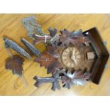 Black Forest style cuckoo clock. Marked Schneider Made in Germany.