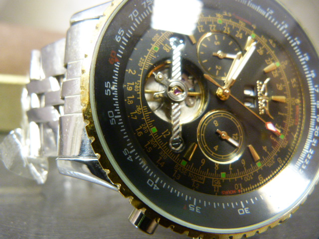 Jaragar watch as new condition but not ticking in a Forsining Watch company box. - Image 8 of 10