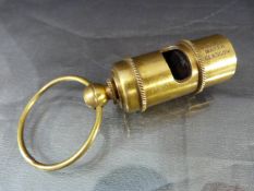 Brass whistle inscribed 'Titanic'