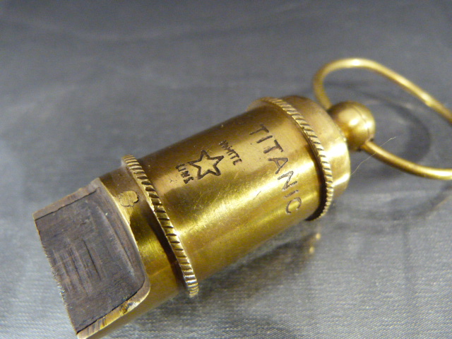 Brass whistle inscribed 'Titanic' - Image 8 of 8