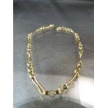 9ct ladies gold chain (total weight approx 2.3g)