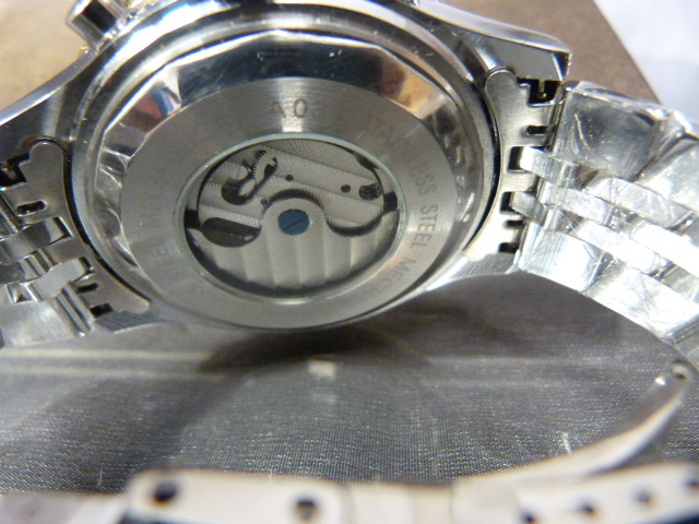 Jaragar watch as new condition but not ticking in a Forsining Watch company box. - Image 6 of 10