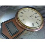 Antique wall clock of local interest inscribed "Bradninch" and by W. FLEET. Circular ivory