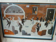 Print by W Heath Robinson 'The Psychic Dance'