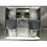 Royal Doulton Crystal Giftware - Boxed set to include Decanter and four matching glasses.