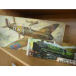AIRFIX model kits - Airfix 00 Limited Production evening star Kit Series 5 and a Spitfire 1A 24th