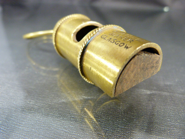 Brass whistle inscribed 'Titanic' - Image 3 of 8