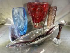 Art Coloured Glass - To include makers such as Whitefriars, Murano etc