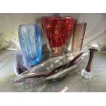 Art Coloured Glass - To include makers such as Whitefriars, Murano etc