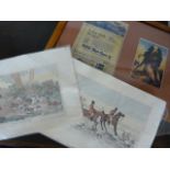 Henry Alken - Two coloured engravings 'Fox Hunting' - 'Death... Who... Whoop' dated 1824. 'Fox