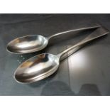 Pair of Hallmarked silver christening/teaspoons Hallmarked London 1908 approx weight - 44.4g