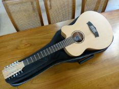 Tanglewood Roadster 12 String Electro-Acoustic guitar. Model No. TWR SFCE-12