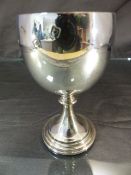 Hallmarked silver Goblet with gilt interior by John Henry Odell, London 1969 Approx weight - 134.4g