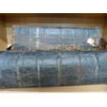 Two Antique Family Bibles, Larger metal bound by Rev John Brown and the other by George E Eyre and