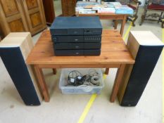 Naim audio equipment with a pair of Bowers & Wilkins Speakers: naim CD5x; naim NAC 122X; naim