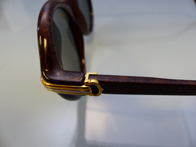 MUST DE CARTIER PARIS - Pair of 1980's Cartier sunglasses in original fitted case. The Circular - Image 8 of 11