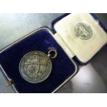 NAAFI hallmarked silver medal 'Command Small Arms Meeting, Egypt 1928' in original box. Approx