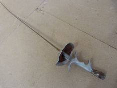 Fencing sword with shaped handle