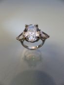 Silver CZ ring