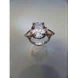 Silver CZ ring