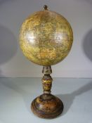 A Terrestrial Globe by JL & Co on wooden stand (Diam approx 10cm) A/F